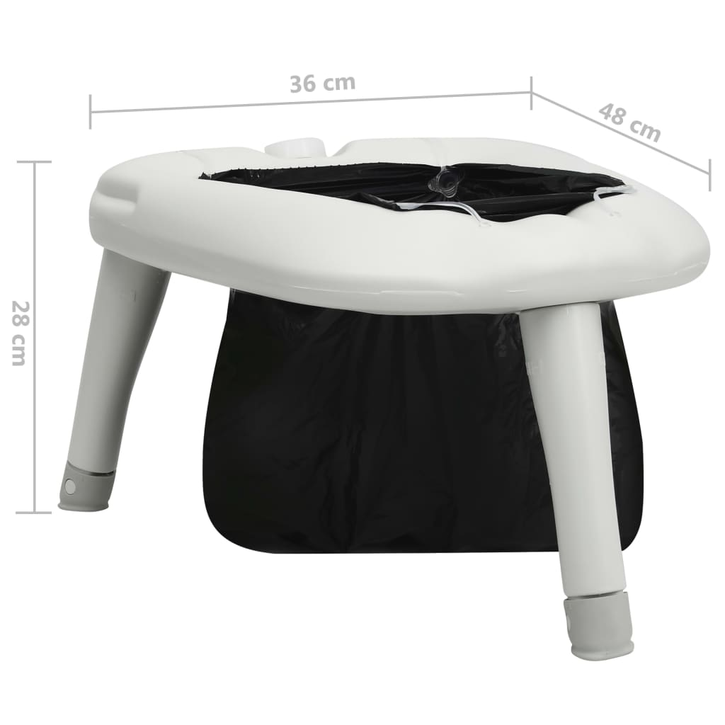 vidaXL Camping Toilet with Bags 200 kg - Portable and Durable Portable Toilets Cosy Camping Co.   