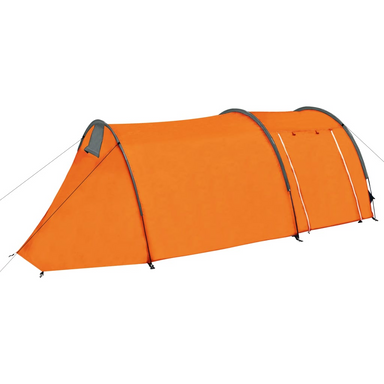 vidaXL Camping Tent - Spacious and Durable 4 Person Tent in Grey and Orange 4 Man Tent Cosy Camping Co. Grey  