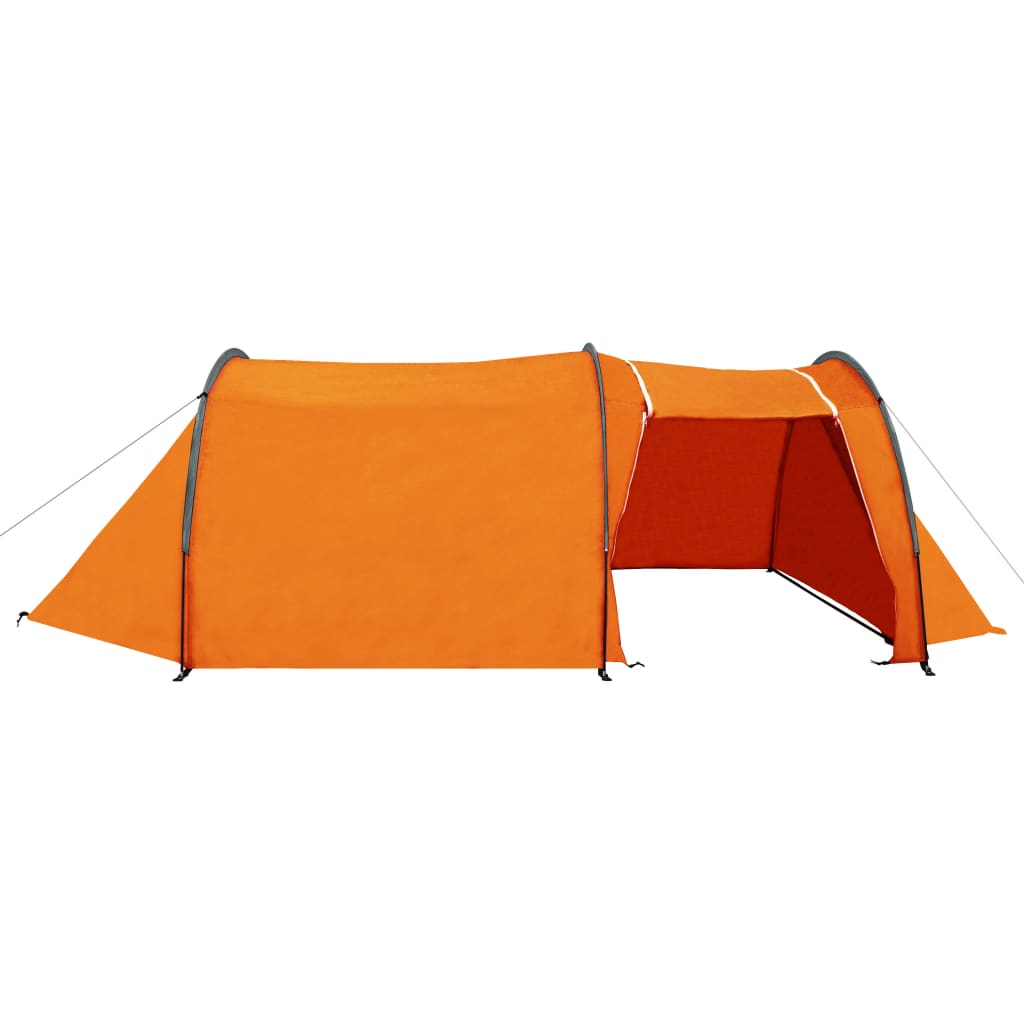 vidaXL Camping Tent - Spacious and Durable 4 Person Tent in Grey and Orange 4 Man Tent Cosy Camping Co.   