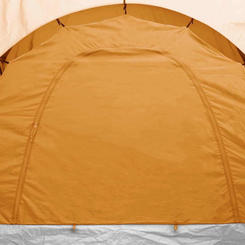 vidaXL Camping Tent 6 Persons Grey and Orange - Spacious, Easy to Set Up, and Weather Resistant 6 Man Tent Cosy Camping Co.   