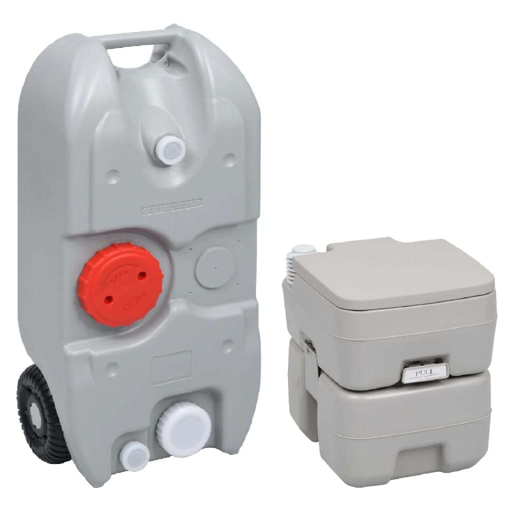 vidaXL Portable Camping Toilet and Water Tank Set - Convenient and Durable Portable Toilets Cosy Camping Co.   