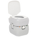 vidaXL Portable Camping Toilet Grey and White 22+12 L HDPE - Durable and Compact Portable Toilets Cosy Camping Co.   