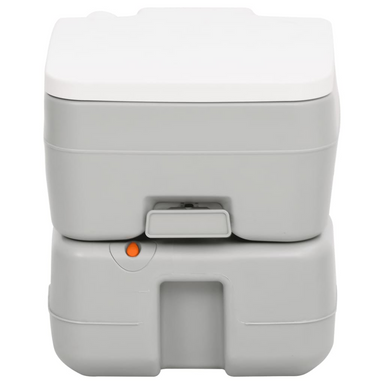 vidaXL Portable Camping Toilet Grey and White 15+10 L HDPE - Compact and Lightweight Design Portable Toilets Cosy Camping Co.   