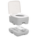 vidaXL Portable Camping Toilet Grey and White 10+10 L HDPE Portable Toilets Cosy Camping Co.   