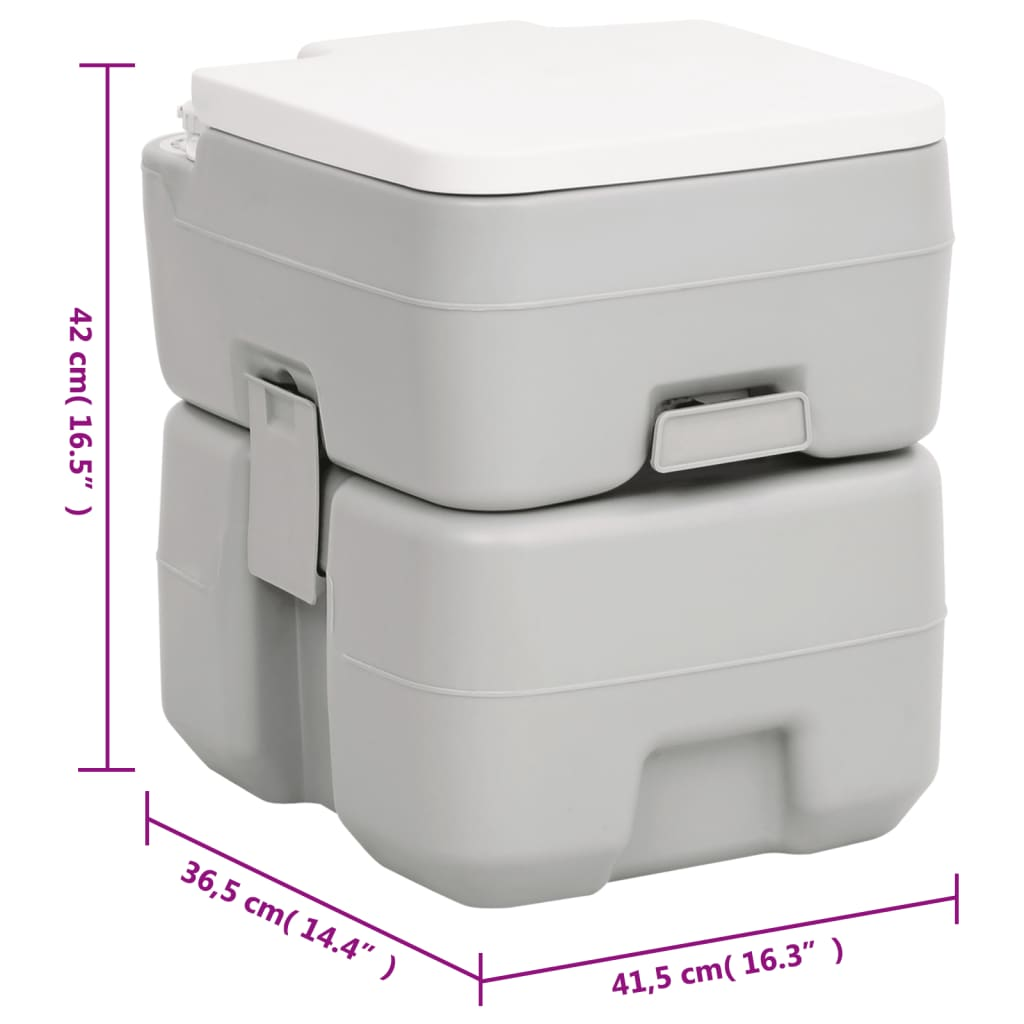 vidaXL Portable Camping Toilet and Handwash Stand Set with Water Tank - Convenient Outdoor Sanitation Portable Toilets Cosy Camping Co.   