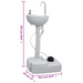 vidaXL Portable Camping Toilet and Handwash Stand Set - Compact, Durable, and Convenient Portable Toilets Cosy Camping Co.   