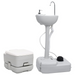 vidaXL Portable Camping Toilet and Handwash Stand Set - Lightweight and Compact Design Portable Toilets Cosy Camping Co.   