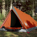 vidaXL Camping Tent 2-Person Grey and Orange Waterproof - Lightweight and Portable 2 Man Tent Cosy Camping Co. Orange  