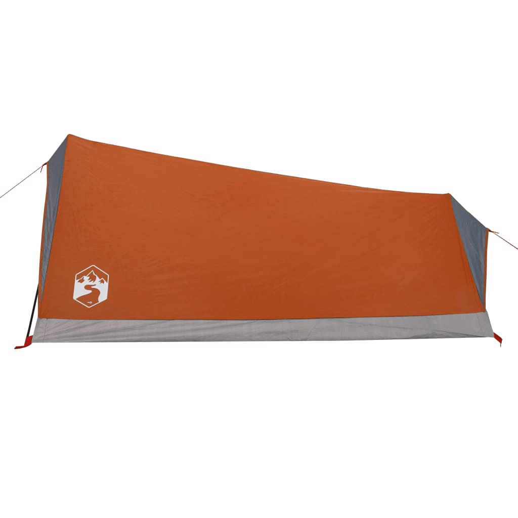 vidaXL Camping Tent 2-Person Grey and Orange Waterproof - Lightweight and Portable 2 Man Tent Cosy Camping Co.   