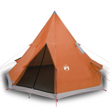 vidaXL Camping Tent 4 Persons Grey&Orange - Ultimate Protection and Comfort 4 Man Tent Cosy Camping Co.   