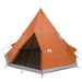 vidaXL Camping Tent 4 Persons Grey&Orange - Ultimate Protection and Comfort 4 Man Tent Cosy Camping Co.   