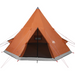 vidaXL Camping Tent 4 Persons Grey&Orange - Ultimate Protection and Comfort 4 Man Tent Cosy Camping Co.   