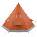 vidaXL Camping Tent 4 Persons Grey&Orange - Ultimate Protection and Comfort 4 Man Tent Cosy Camping Co.   