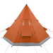 vidaXL Camping Tent 4 Persons Grey&Orange - Ultimate Protection and Comfort 4 Man Tent Cosy Camping Co.   