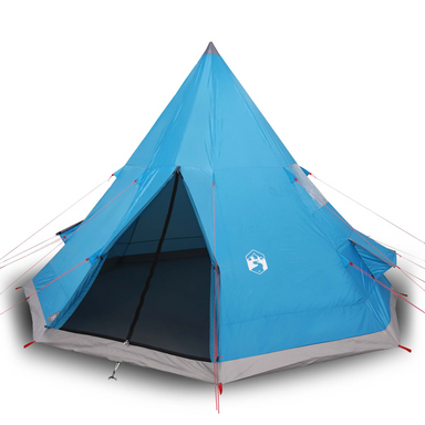 vidaXL Camping Tent Tipi 4-Person Blue Waterproof - Outdoor Adventure Essential 4 Man Tent Cosy Camping Co.   