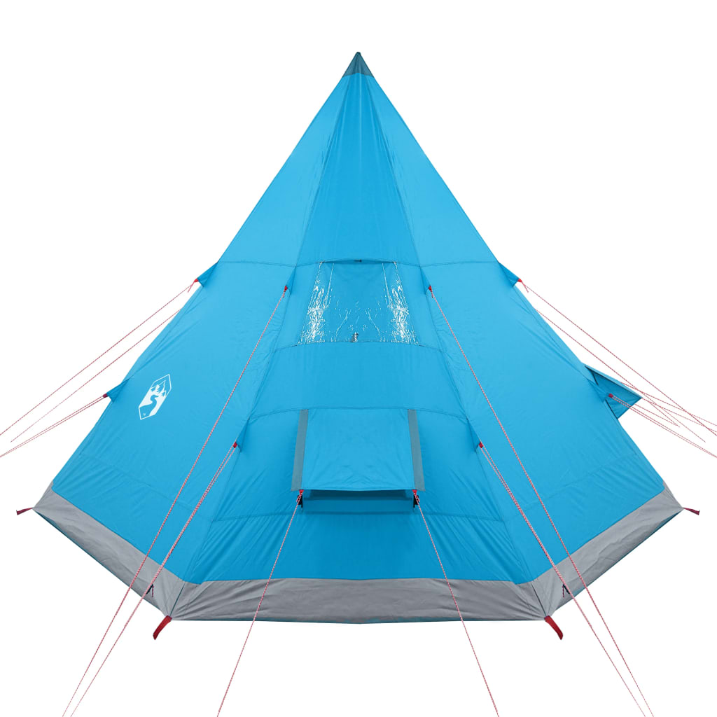 vidaXL Camping Tent Tipi 4-Person Blue Waterproof - Outdoor Adventure Essential 4 Man Tent Cosy Camping Co.   