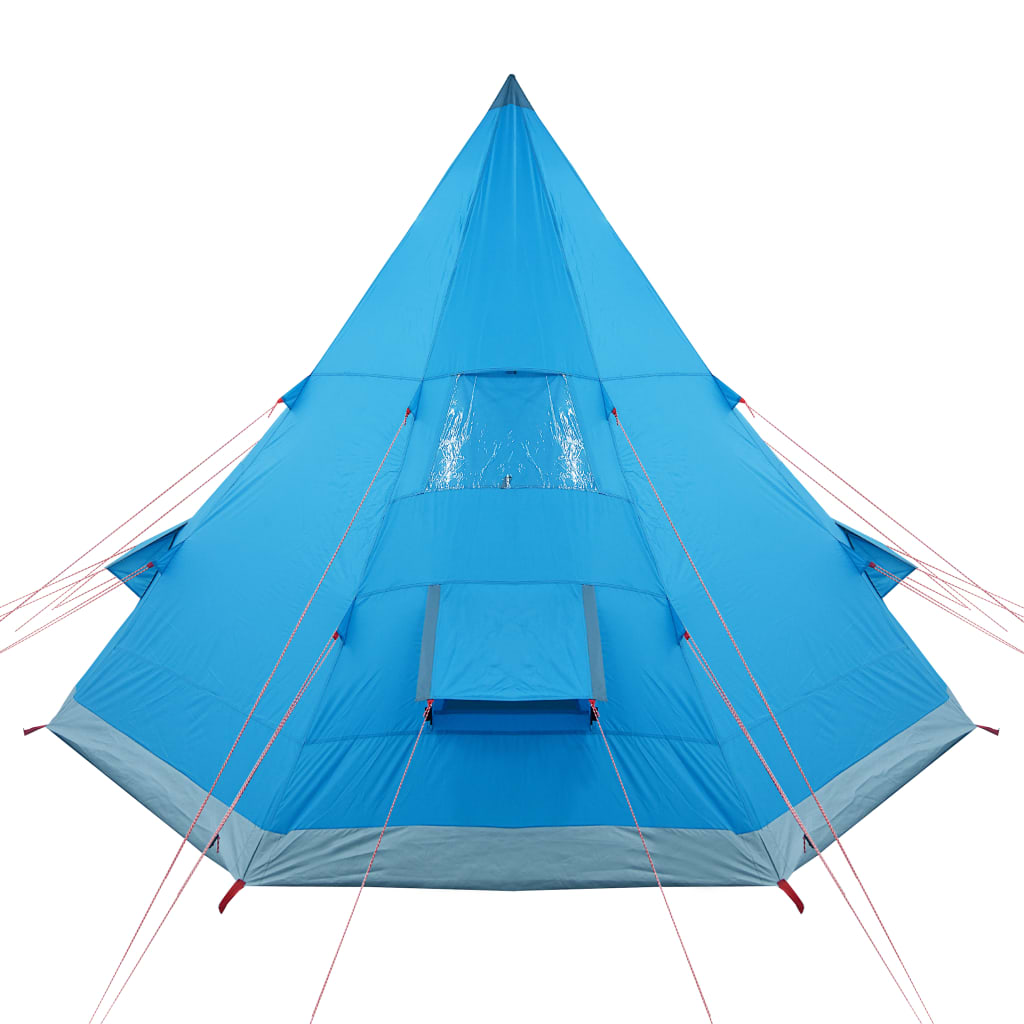 vidaXL Camping Tent Tipi 4-Person Blue Waterproof - Outdoor Adventure Essential 4 Man Tent Cosy Camping Co.   