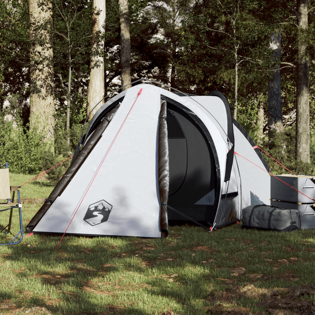 vidaXL Camping Tent Dome 2-Person White Blackout - Waterproof and Comfortable 2 Man Tent Cosy Camping Co.   