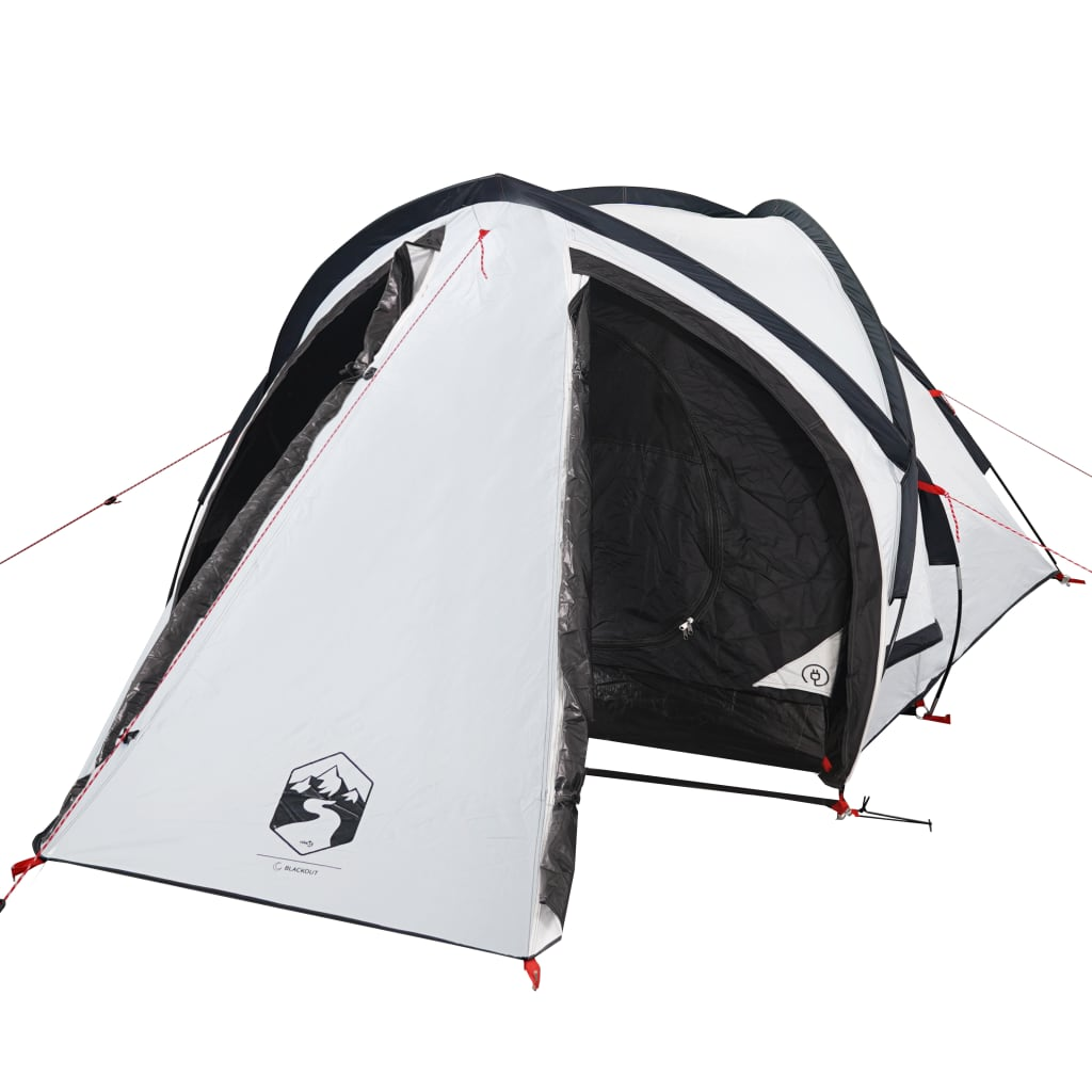 vidaXL Camping Tent Dome 2-Person White Blackout - Waterproof and Comfortable 2 Man Tent Cosy Camping Co.   