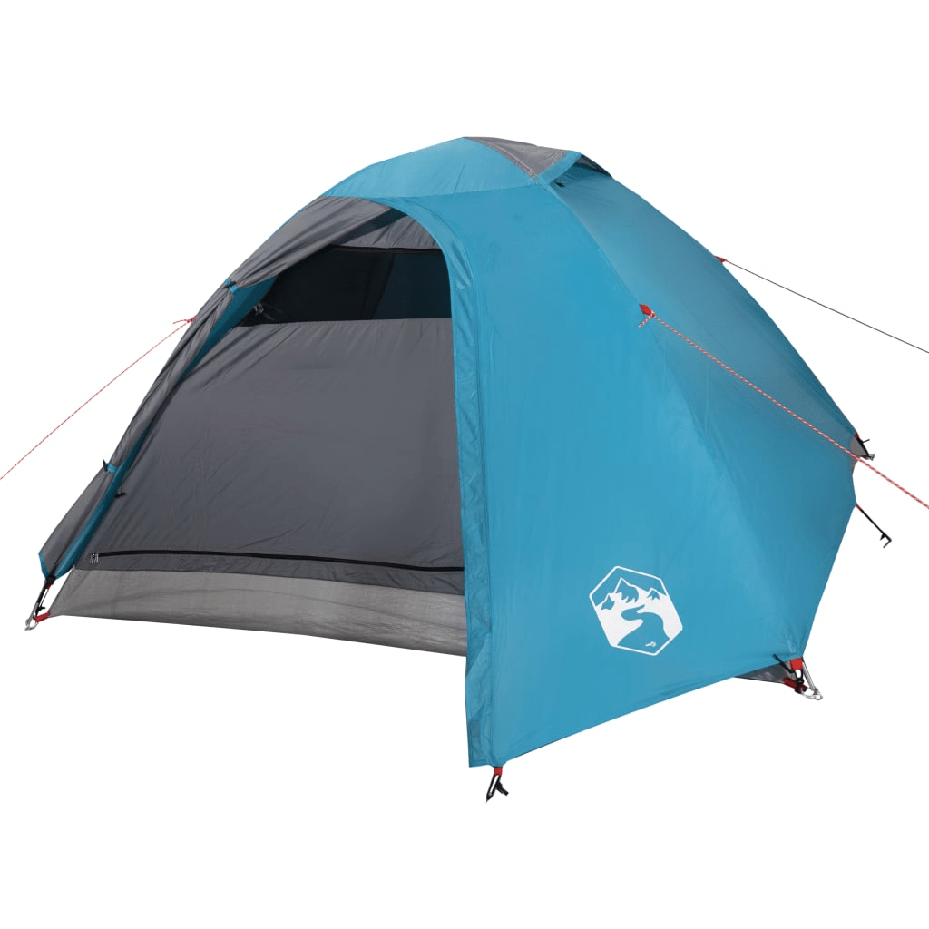 vidaXL Camping Tent Dome 4-Person Blue Waterproof - Durable and Waterproof Camping Tent Camping Floor Mat Cosy Camping Co.   