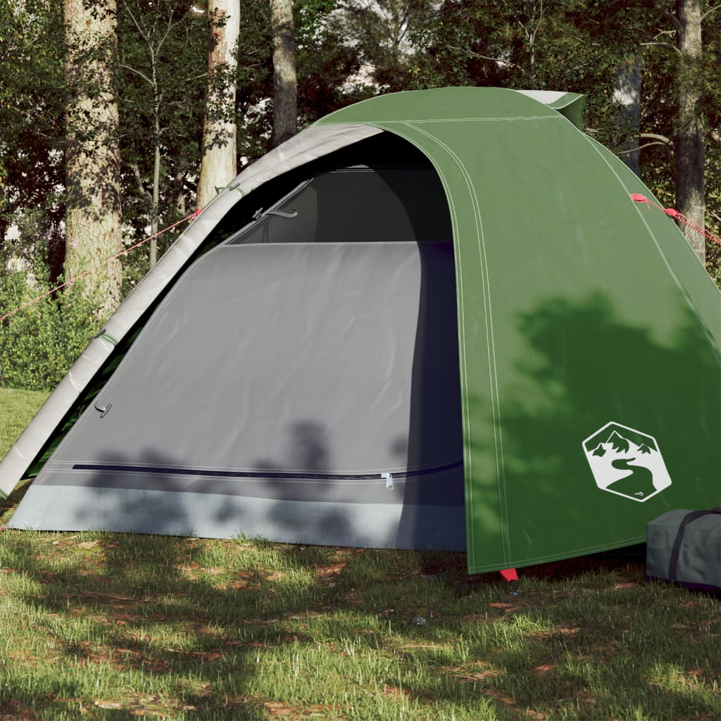 vidaXL Camping Tent Dome 4-Person Green Waterproof - Reliable Outdoor Shelter 4 Man Tent Cosy Camping Co. Green  