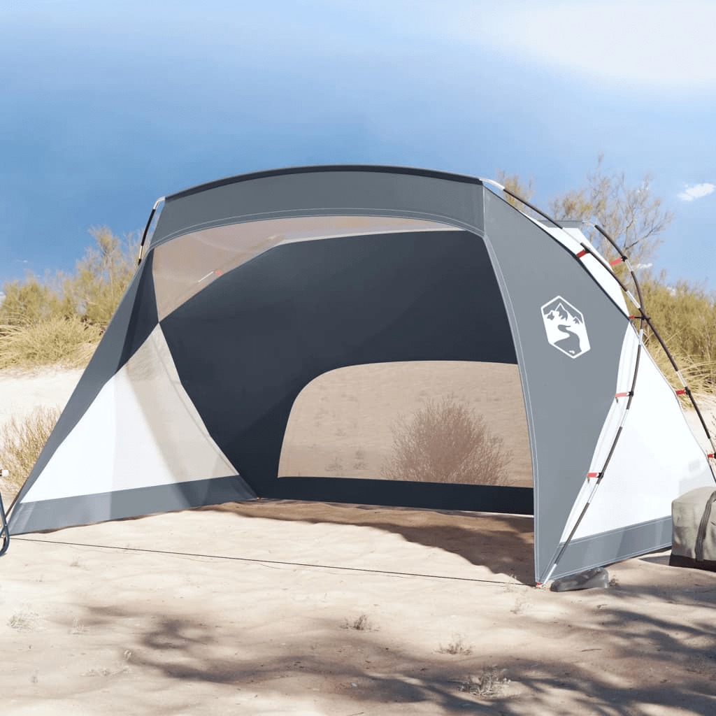 vidaXL Beach Tent Grey 274x178x170/148 cm - Waterproof and Wind Resistant Beach Tent Cosy Camping Co. Grey  