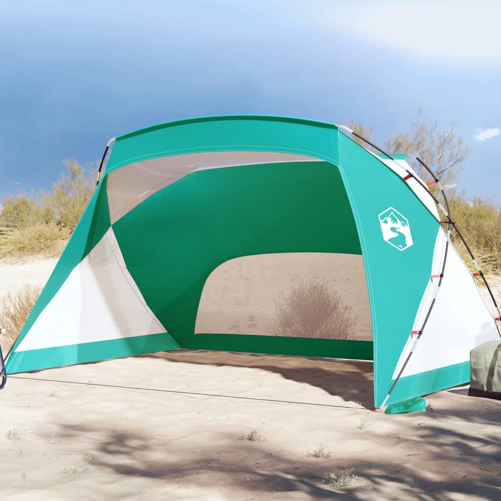 vidaXL Beach Tent Sea Green | 274x178x170/148 cm | 185T Polyester Beach Tent Cosy Camping Co. Green  