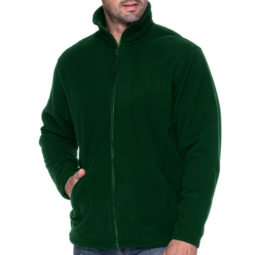 Premium Men's Microfleece Jacket - Lightweight, Warm, and Stylish Mens Jacket Cosy Camping Co. Bottle Green M 