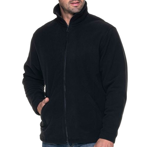 Premium Men's Microfleece Jacket - Lightweight, Warm, and Stylish Mens Jacket Cosy Camping Co. Black 3XL 