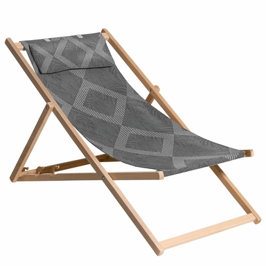 Madison Wooden Beach Chair Demi Camping Chair Cosy Camping Co. Grey  