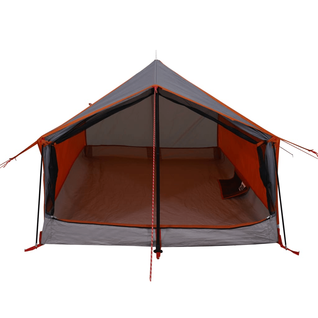 vidaXL Camping Tent 2-Person Grey and Orange Waterproof - Explore the Outdoors with Confidence 2 Man Tent Cosy Camping Co.   