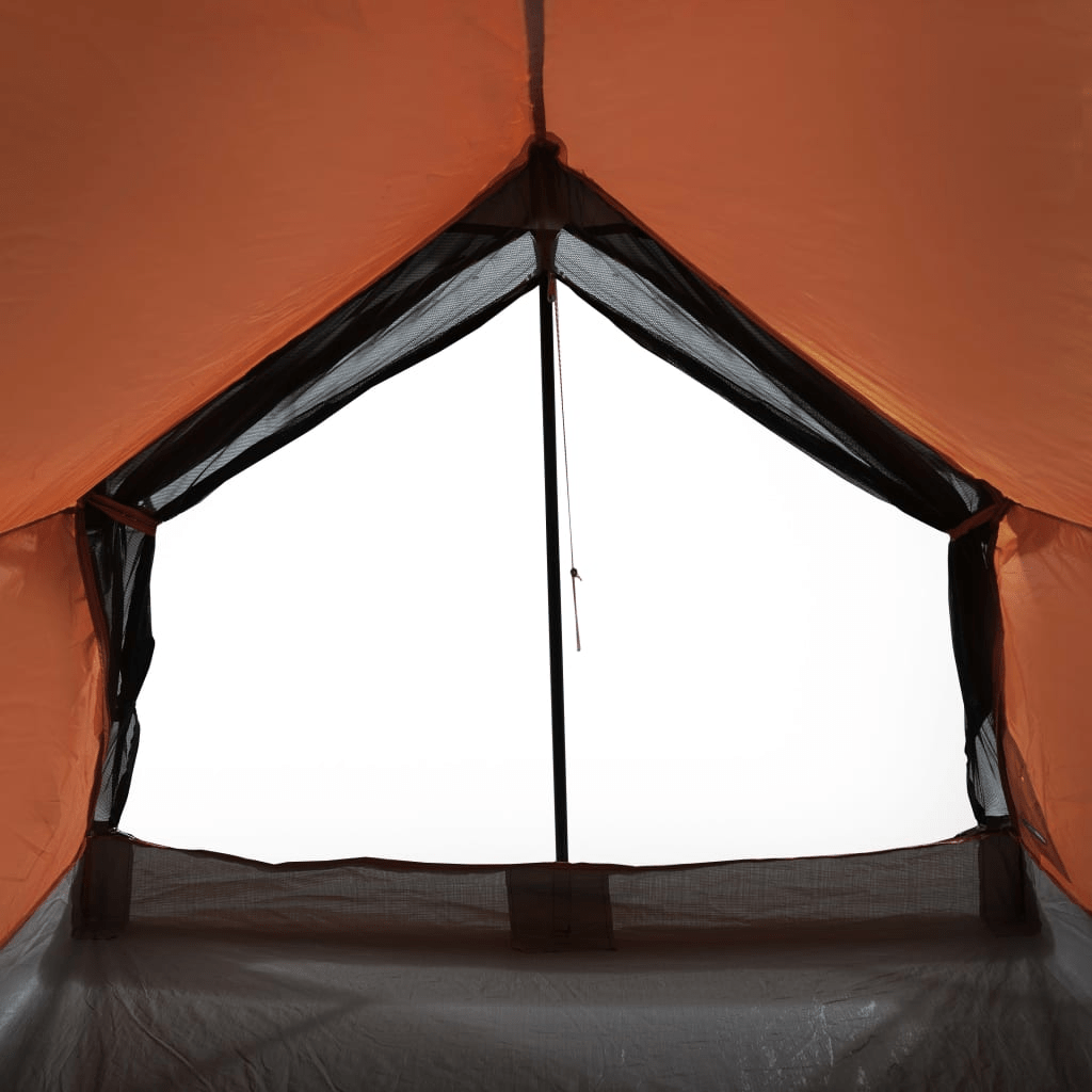 vidaXL Camping Tent 2-Person Grey and Orange Waterproof - Explore the Outdoors with Confidence 2 Man Tent Cosy Camping Co.   