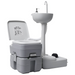 vidaXL Portable Camping Toilet and Handwash Stand Set with Water Tank - Convenient and Hygienic Solution for Outdoor Activities Portable Toilets Cosy Camping Co.   