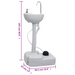 vidaXL Portable Camping Toilet and Handwash Stand Set - Lightweight and Compact Design Portable Toilets Cosy Camping Co.   