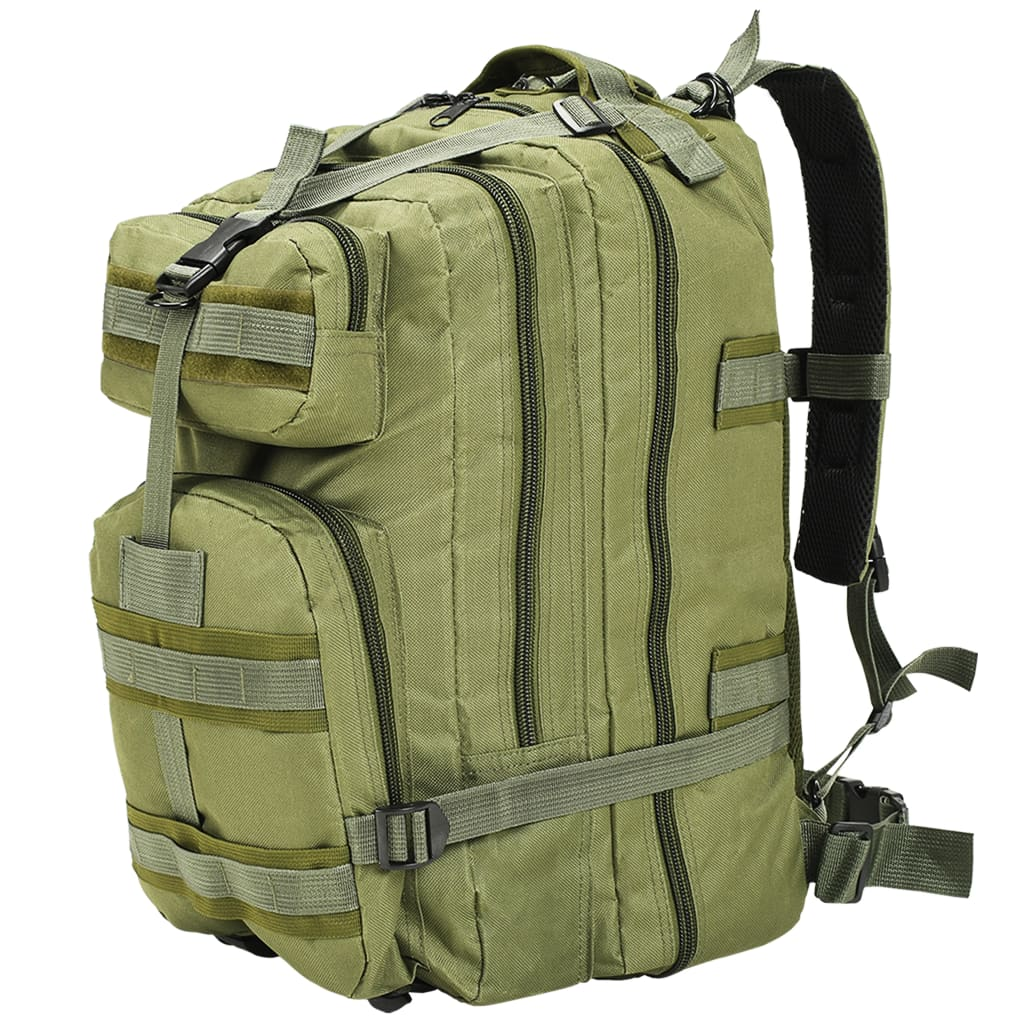 vidaXL Army-Style Backpack 50L Olive Green - Durable & Practical Rucksack Cosy Camping Co.   