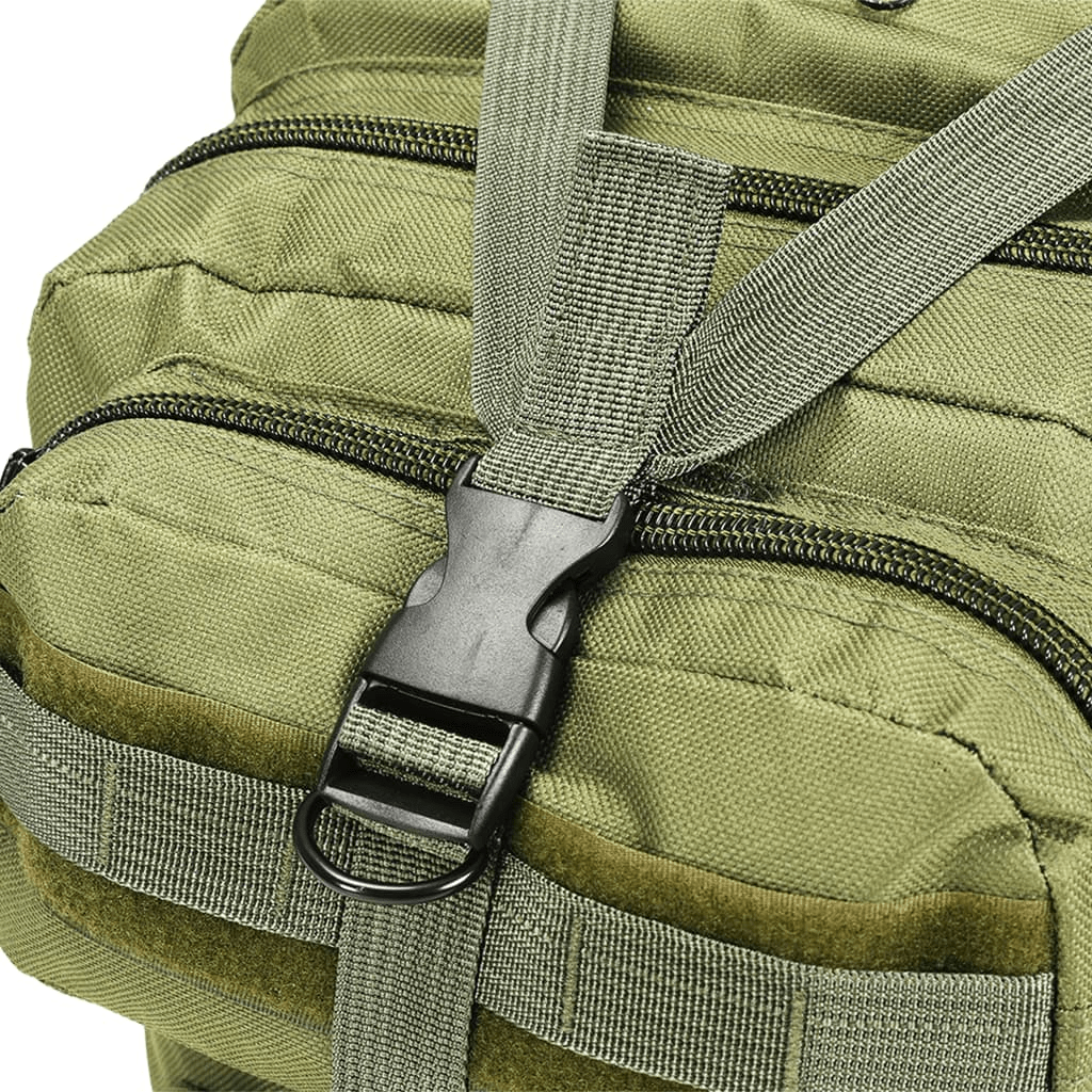 vidaXL Army-Style Backpack 50L Olive Green - Durable & Practical Rucksack Cosy Camping Co.   