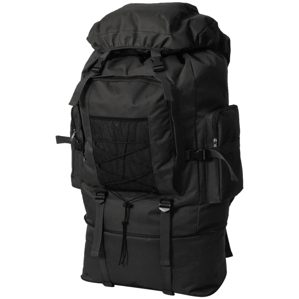 vidaXL Army-Style Backpack XXL 100 L Black - Durable and Spacious Outdoor Backpack Rucksack Cosy Camping Co.   