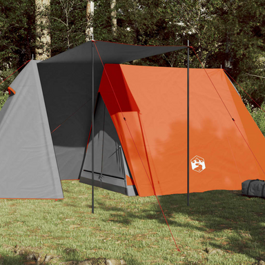 vidaXL Camping Tent 3-Person Grey and Orange Waterproof 3 Man Tent Cosy Camping Co. Orange  