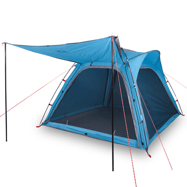 vidaXL Camping Tent 4-Person Blue Quick Release Waterproof - Enjoy Outdoor Adventures 4 Man Tent Cosy Camping Co.   