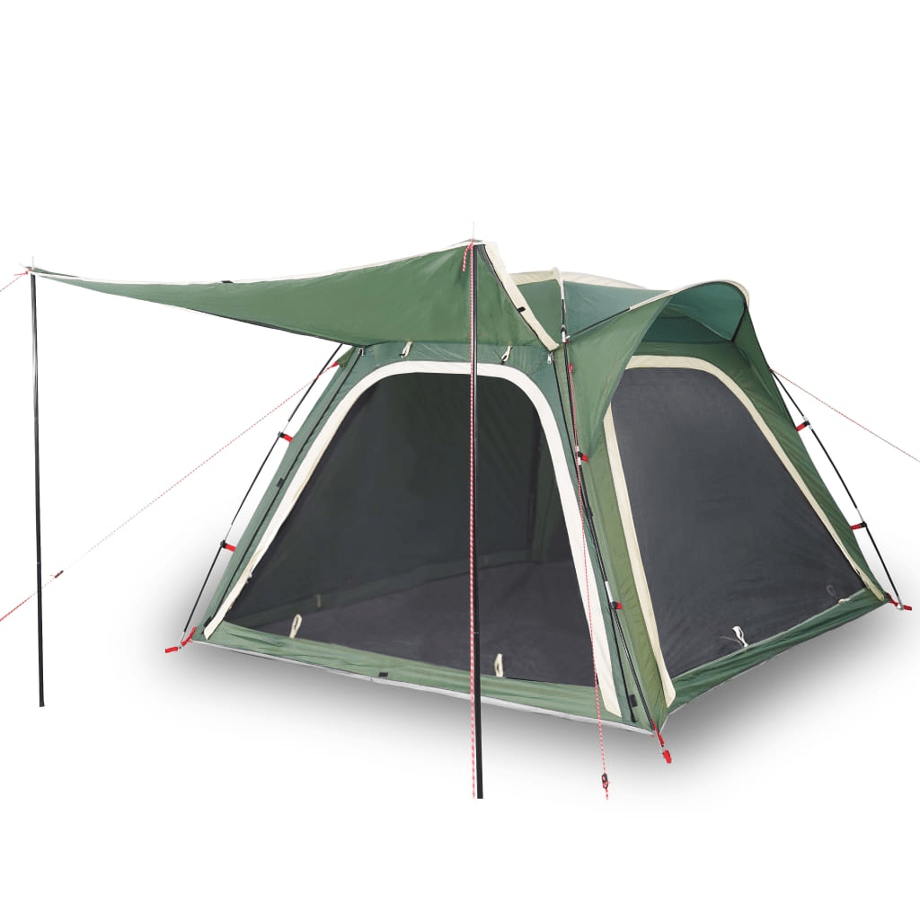 vidaXL Camping Tent 4-Person Green Quick Release Waterproof - Explore the Outdoors 4 Man Tent Cosy Camping Co.   