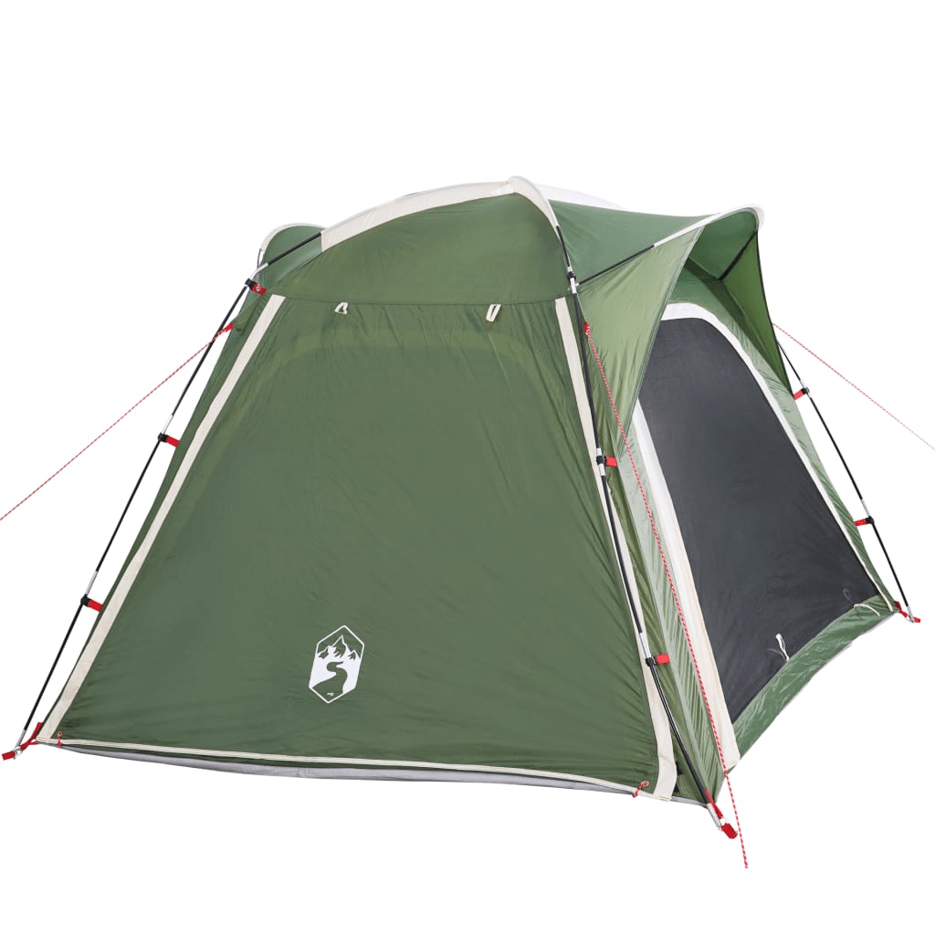 vidaXL Camping Tent 4-Person Green Quick Release Waterproof - Explore the Outdoors 4 Man Tent Cosy Camping Co.   