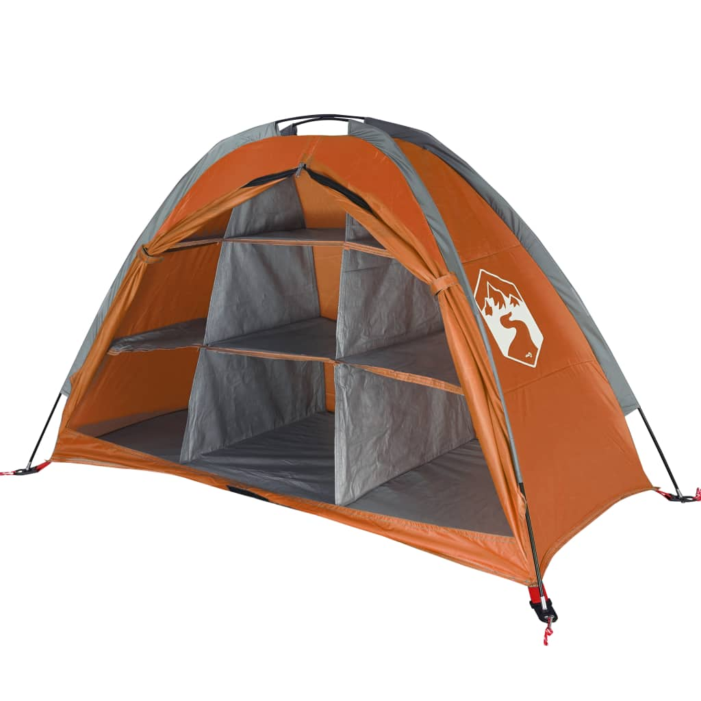 vidaXL Storage Tent 9 Compartments Grey and Orange Waterproof Storage Tent Cosy Camping Co.   