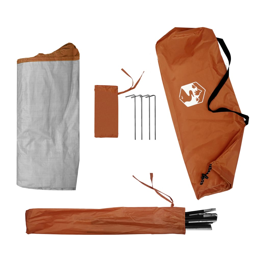 vidaXL Storage Tent 9 Compartments Grey and Orange Waterproof Storage Tent Cosy Camping Co.   