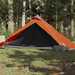 vidaXL Camping Tent Tipi 1-Person Grey and Orange Waterproof - Stay Comfortably Dry in Any Weather 1 Man Tent Cosy Camping Co.   