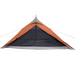 vidaXL Camping Tent Tipi 1-Person Grey and Orange Waterproof - Stay Comfortably Dry in Any Weather 1 Man Tent Cosy Camping Co.   