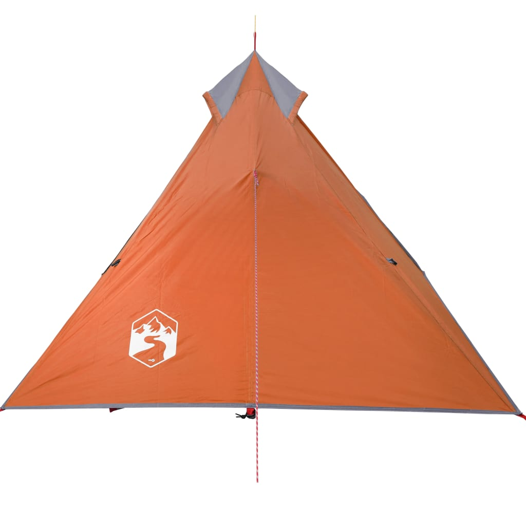 vidaXL Camping Tent Tipi 1-Person Grey and Orange Waterproof - Stay Comfortably Dry in Any Weather 1 Man Tent Cosy Camping Co.   