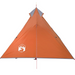 vidaXL Camping Tent Tipi 1-Person Grey and Orange Waterproof - Stay Comfortably Dry in Any Weather 1 Man Tent Cosy Camping Co.   