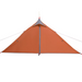 vidaXL Camping Tent Tipi 1-Person Grey and Orange Waterproof - Stay Comfortably Dry in Any Weather 1 Man Tent Cosy Camping Co.   