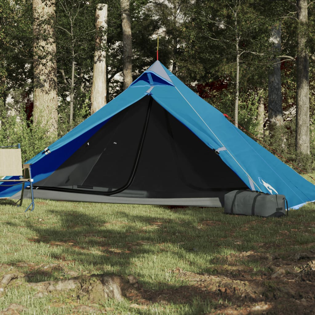 vidaXL Camping Tent Tipi 1-Person Blue Waterproof - Outdoor Adventure Essential 1 Man Tent Cosy Camping Co.   