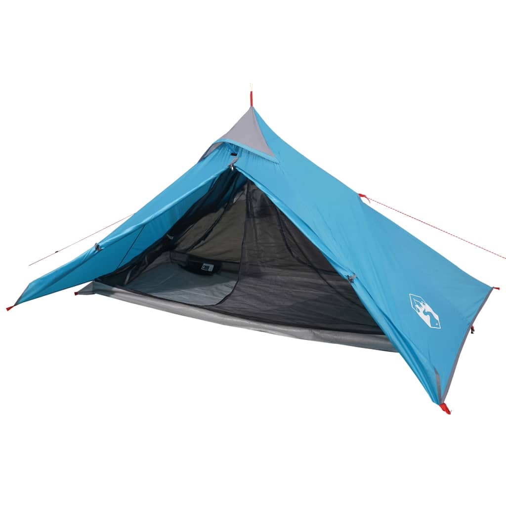 vidaXL Camping Tent Tipi 1-Person Blue Waterproof - Outdoor Adventure Essential 1 Man Tent Cosy Camping Co.   